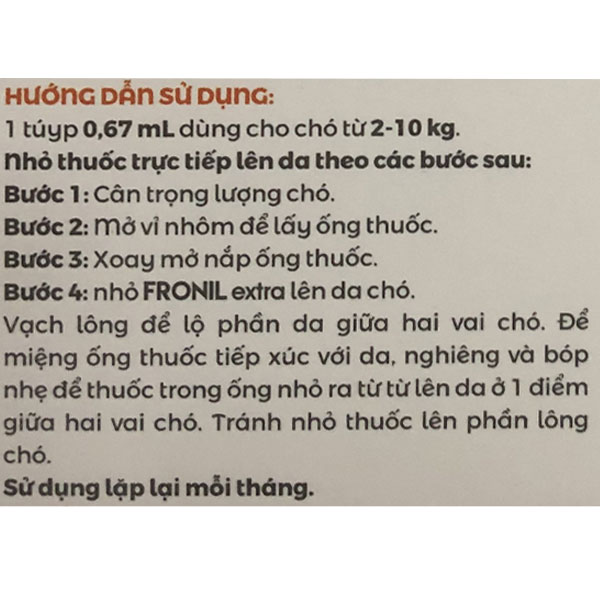 thuốc nhỏ diệt ve rận cho chó 7