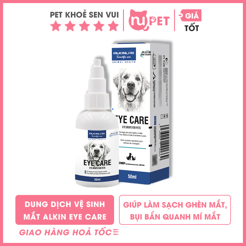 Dung dịch vệ sinh quanh mắt eye care alkin cho chó mèo