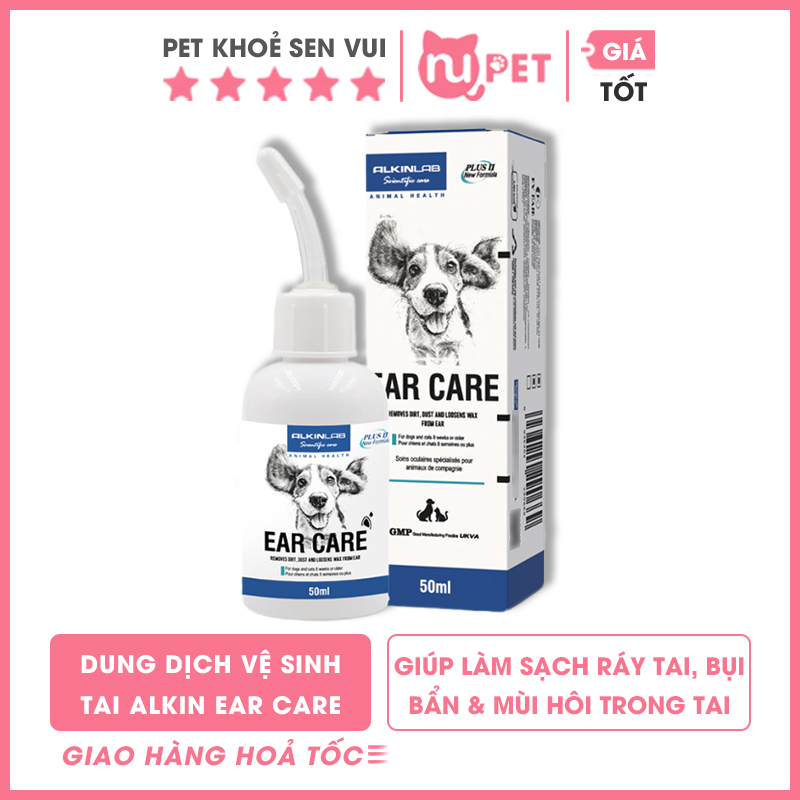 Dung dịch vệ sinh tai ear care alkin 1