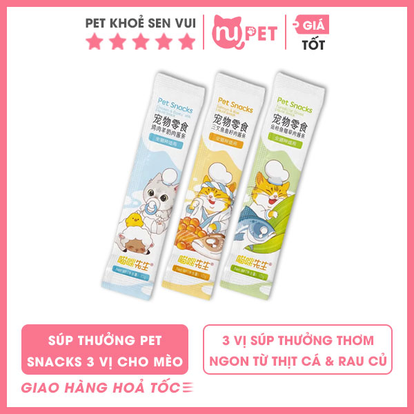 Súp thưởng pet snacks 3 vị