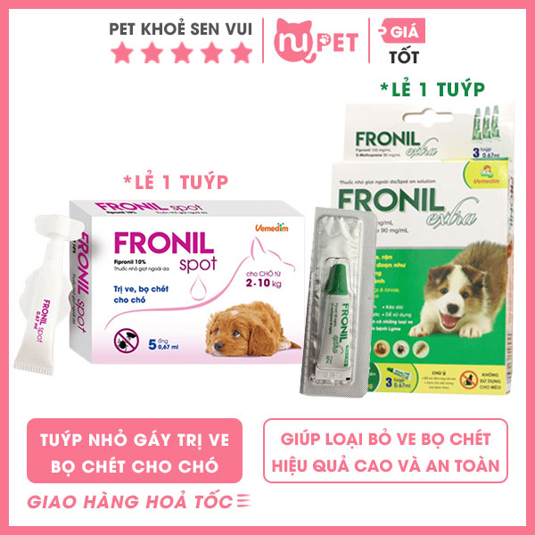 Tuýp nhỏ gáy Fronil trị ve