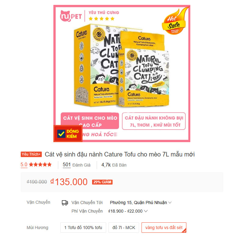 Cature tofu mix đất sét