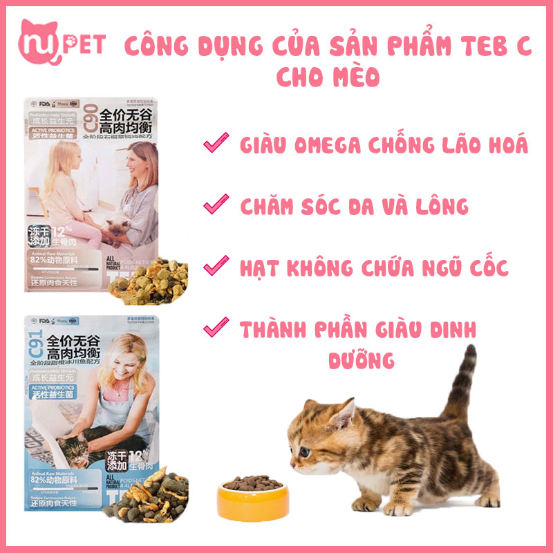 Công dụng của sản phẩm Teb C cho mèo