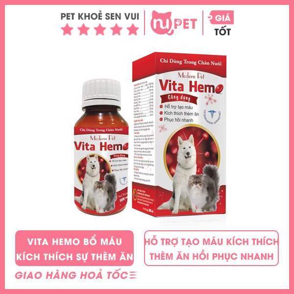 Vita Hemo bổ máu kích thích ăn uống cho chó mèo 1