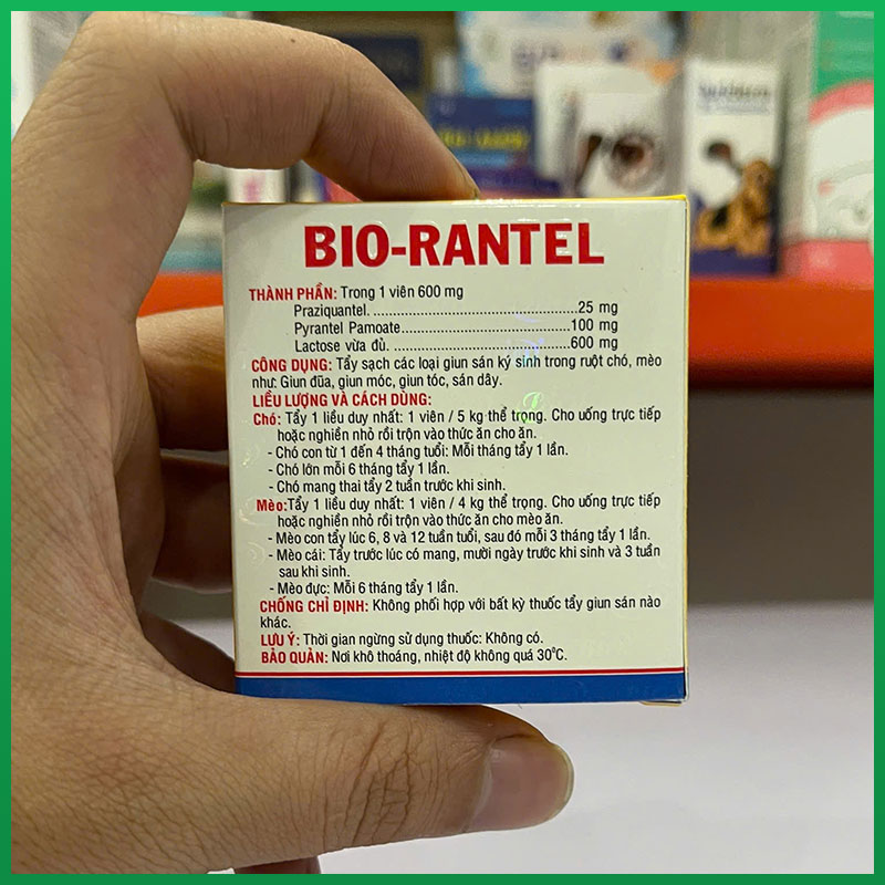 bio-rantel-thuy-7 Sổ giun bio rantel cho chó mèo 7