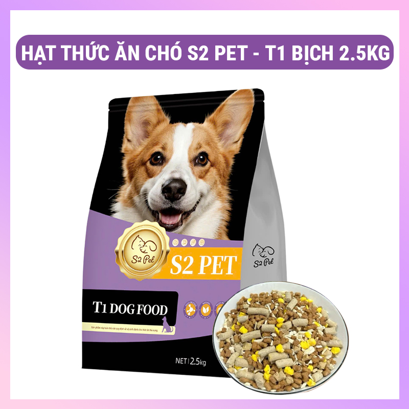 hat-cho-s2-pet-t1 hạt cho chó S2pet T1 2.5kg