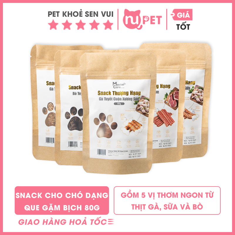 Snack cho chó dạng que gặm 80g