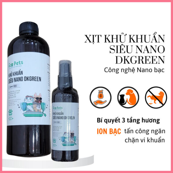 Xịt khử khuẩn nano dkgreen 4