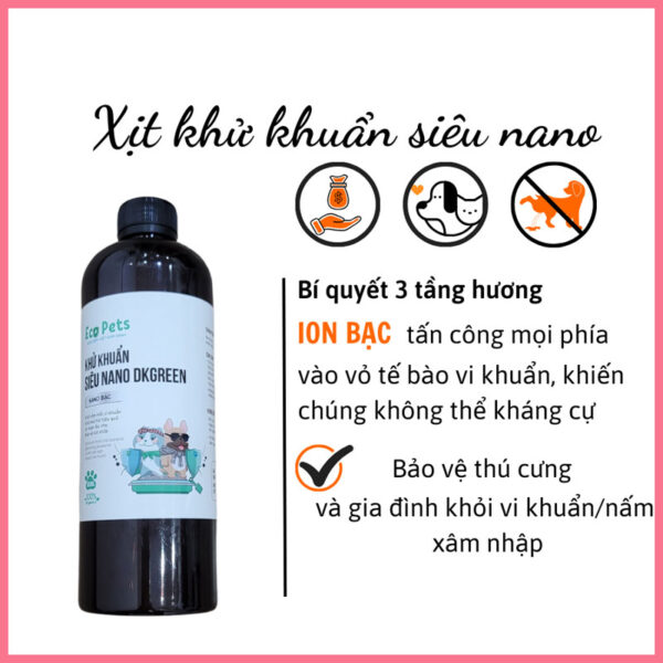 Xịt khử khuẩn nano dkgreen 5