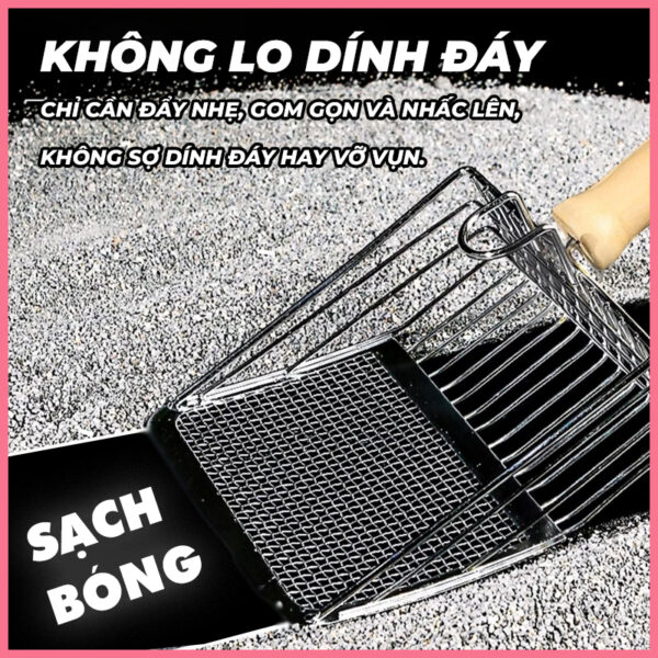 Xẻng kim loại hốt phân mèo 2