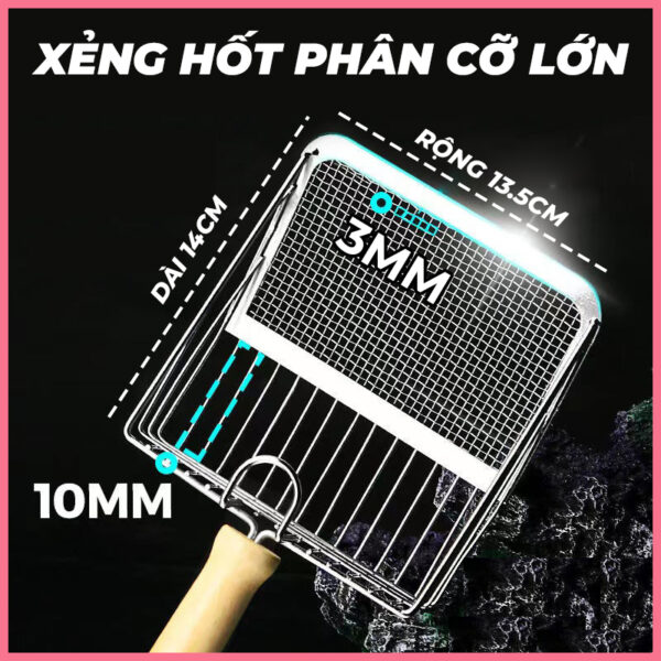 Xẻng kim loại hốt phân mèo 3