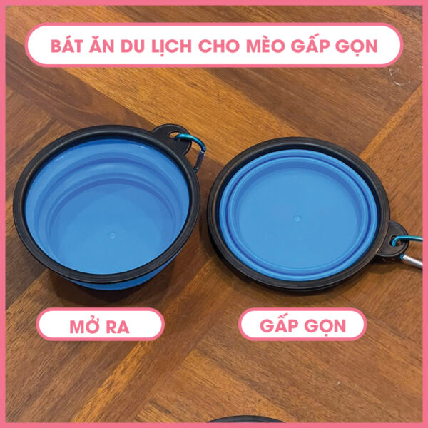 Bát ăn du lịch gấp gọn chó mèo 2