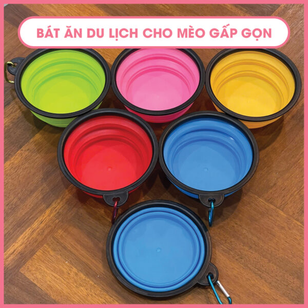 Bát ăn du lịch gấp gọn chó mèo 1