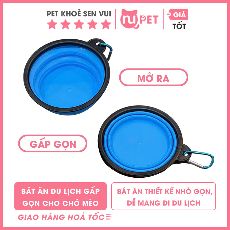 Bát ăn du lịch gấp gọn chó mèo 8