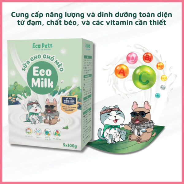 Sữa bột eco milk chó mèo 3