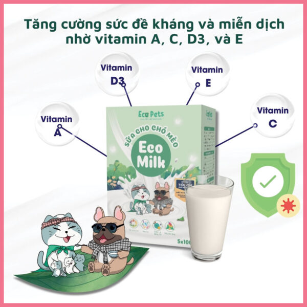 Sữa bột eco milk chó mèo 5