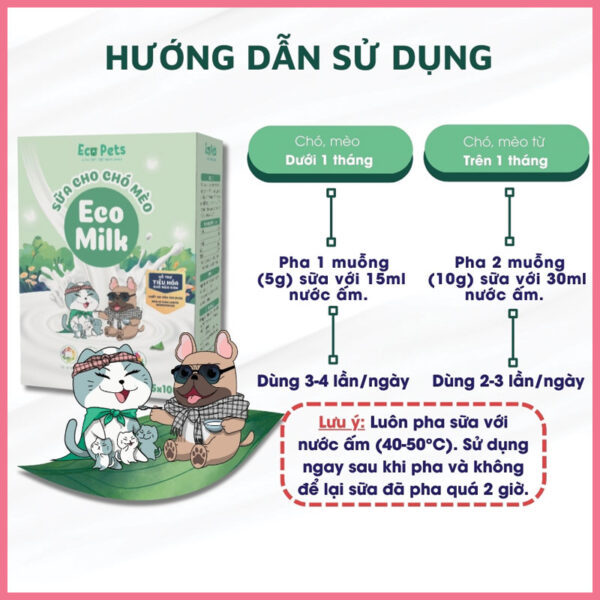 Sữa bột eco milk cho chó mèo 7