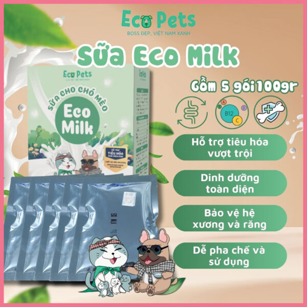 Sữa bột eco milk cho chó mèo 8