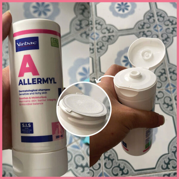 Sữa tắm chó mèo Allermyl virbac 3