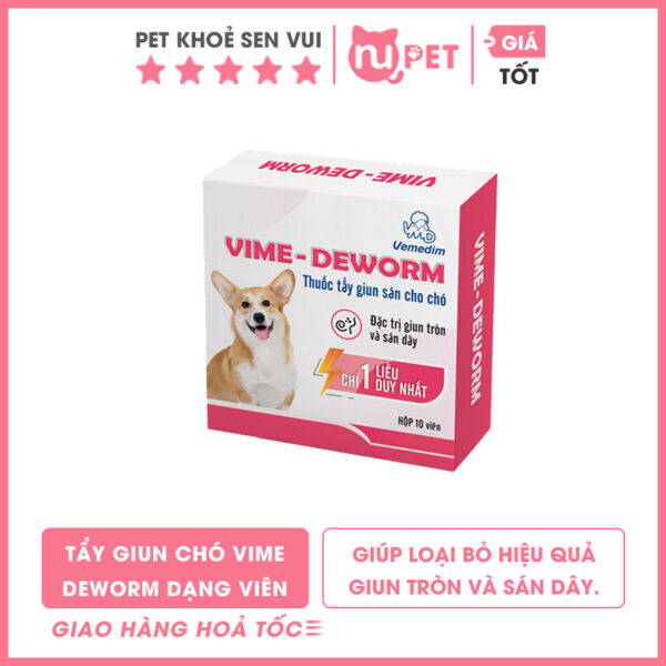 viên tẩy giun vime deworm