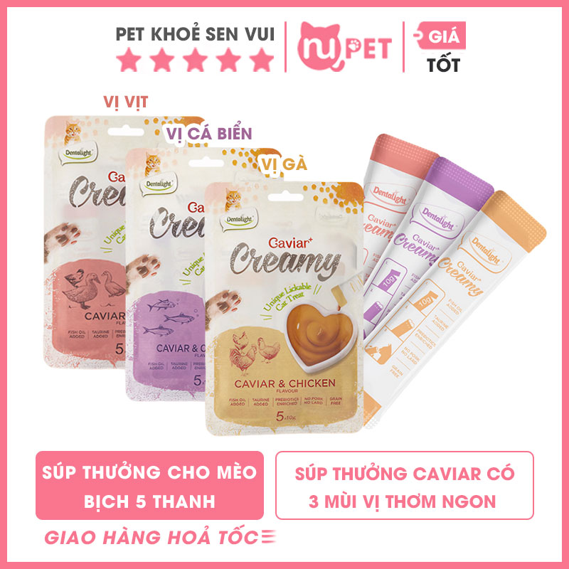 Súp thưởng Caviar cho mèo