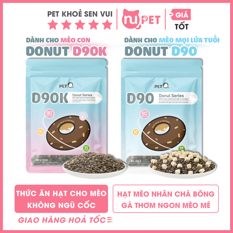 Hạt mèoo PetQ Donut D90 D90K