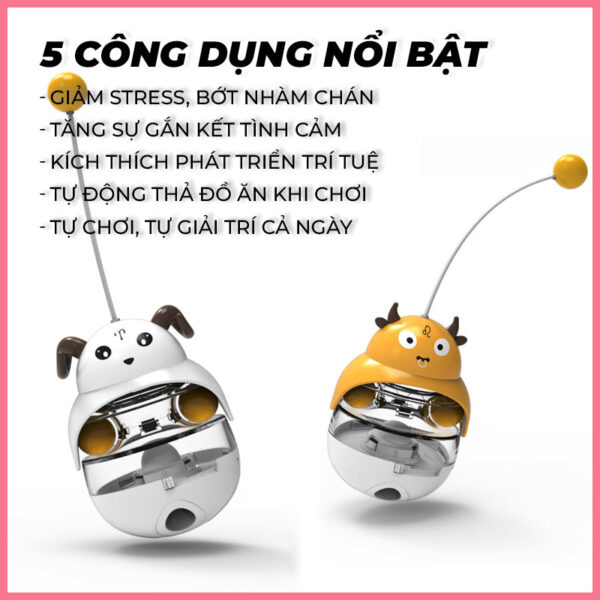 lật đật rơi đồ ăn cho mèo 3