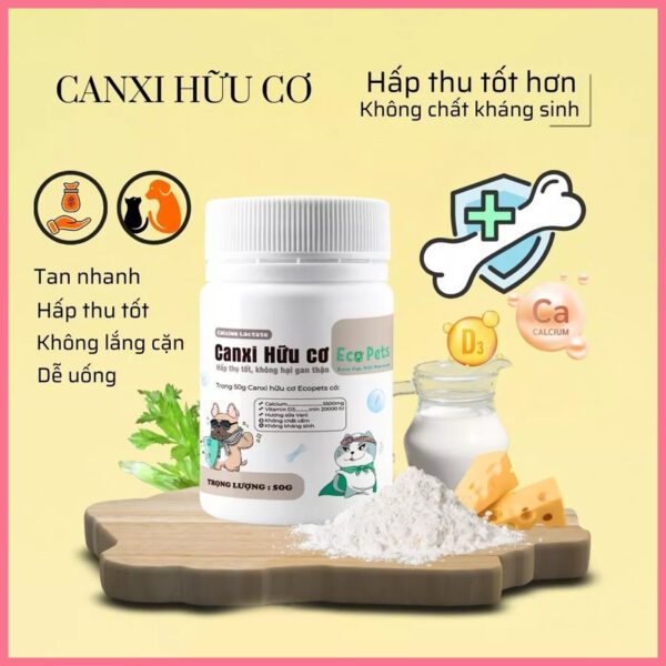 Canxi hữu cơ ecopets 6