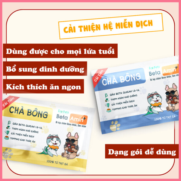 Chà bông beta amin ecopets 2