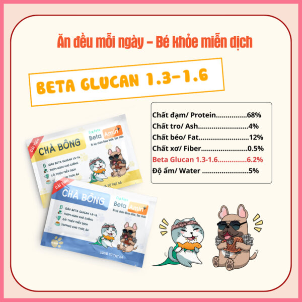 Chà bông beta amin ecopets 3
