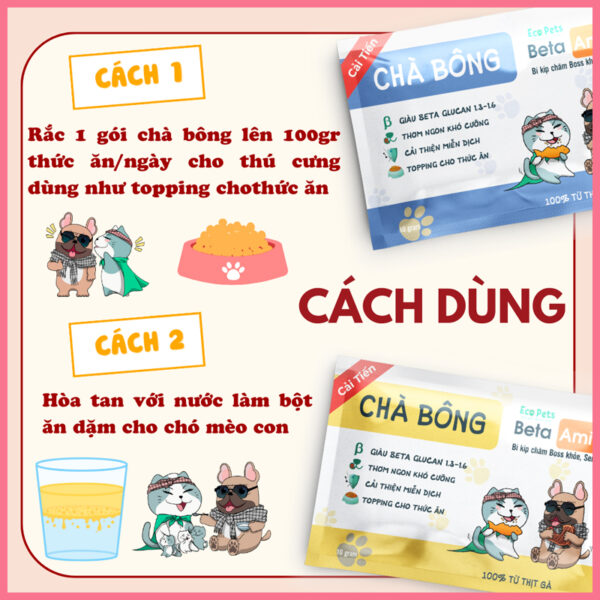 Chà bông beta amin ecopets 5