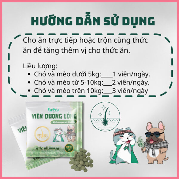 viên dưỡng lông ecopets 3