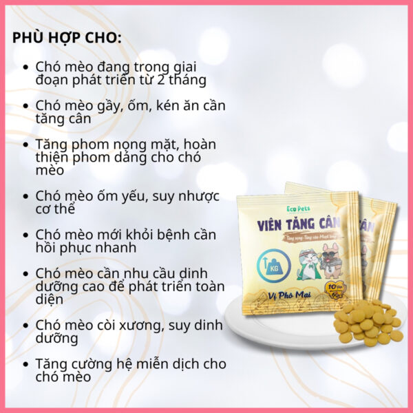 Viên phô mai tăng cân 8