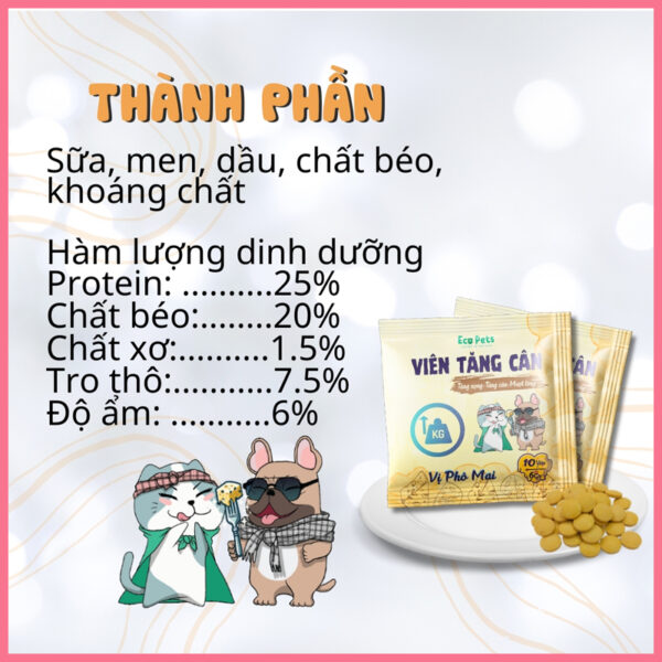 Viên phô mai tăng cân 9
