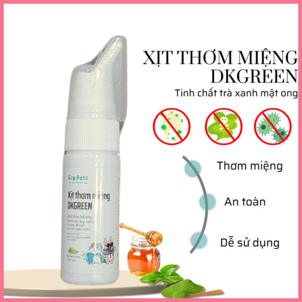 Xịt thơm miệng dkgreen ecopets 2