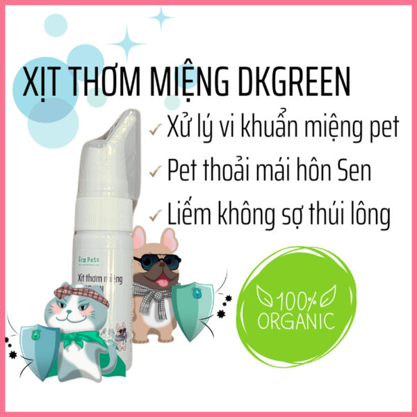 Xịt thơm miệng dkgreen ecopets 3