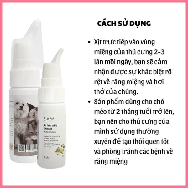 Xịt thơm miệng dkgreen ecopets 7