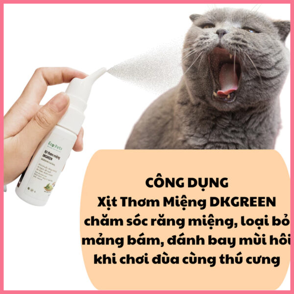 Xịt thơm miệng dkgreen ecopets 8