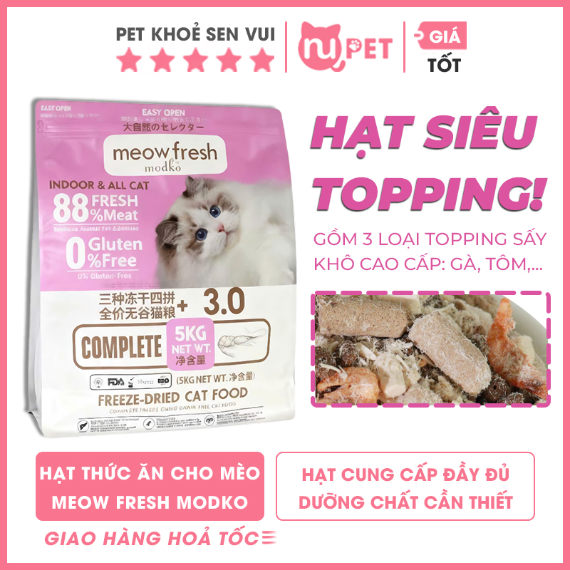 Hạt thức ăn meow fresh cho mèo
