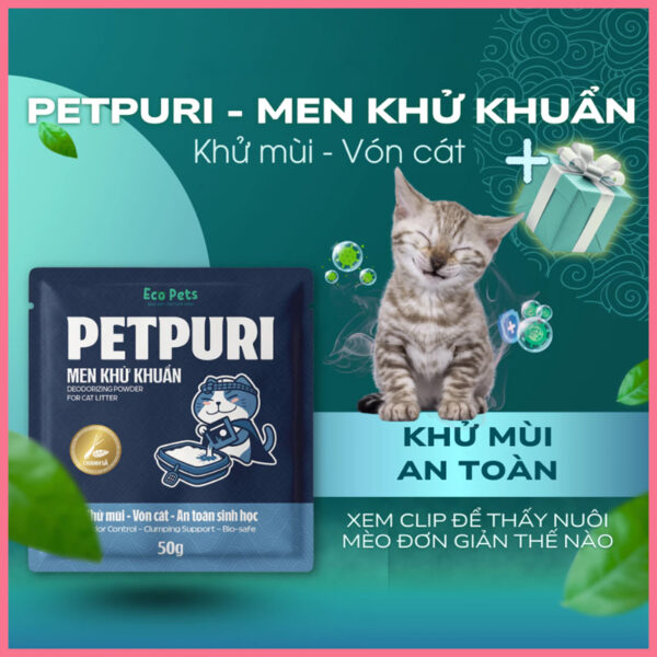 Men khử khuẩn Petpuri ecopets nupet