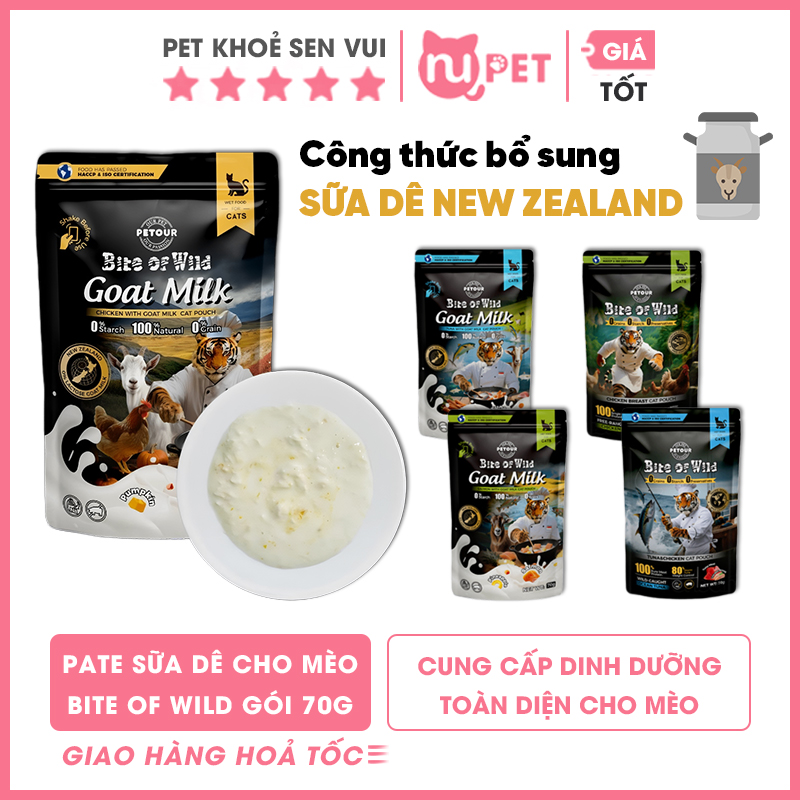 Pate sữa dê Bite of wild 8