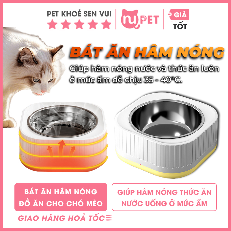 Bát ăm hâm nóng đồ ăn cho chó mèo 7