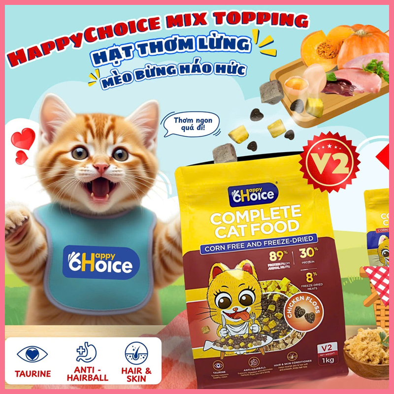 hat-happy-choice-v1-v2-cho-meo-3 Hạt happy choice V1 V2 cho mèo 3