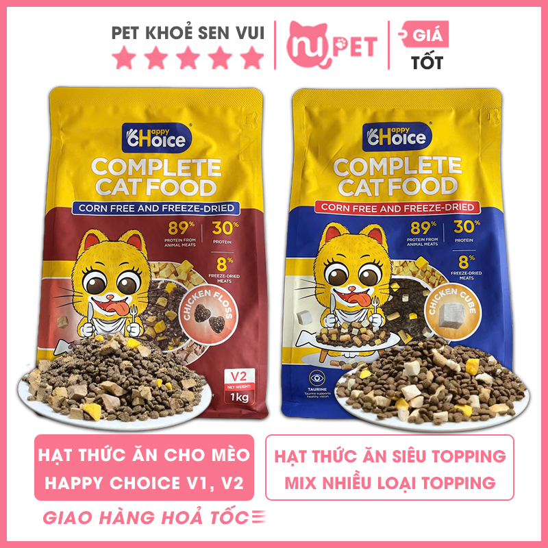 Hạt happy choice V1 V2 cho mèo