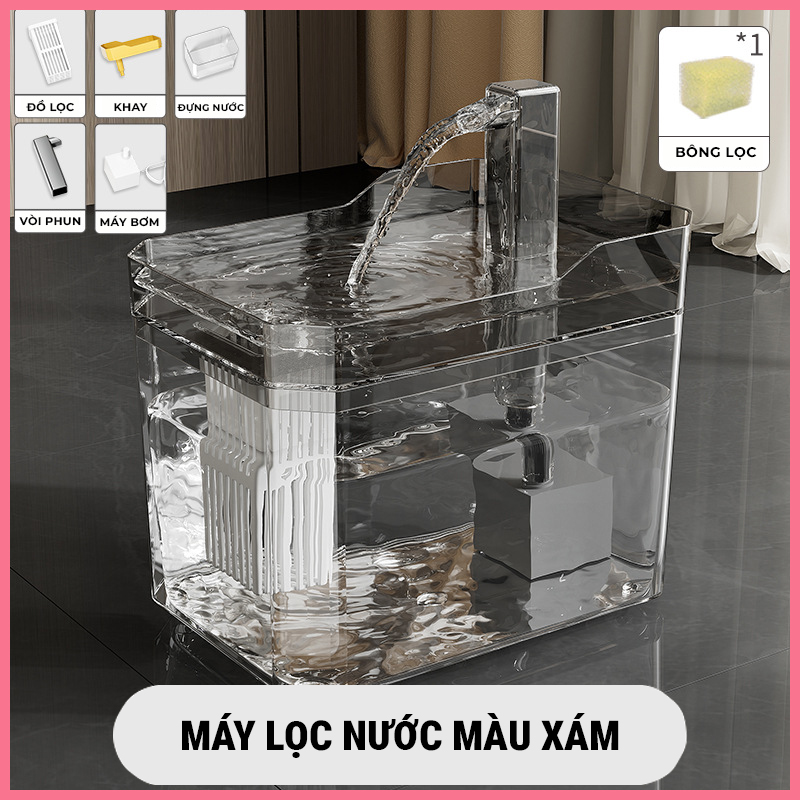 may-loc-nuoc-cho-meo-nupet-8 Máy lọc nước tự động chó mèo nupet 8