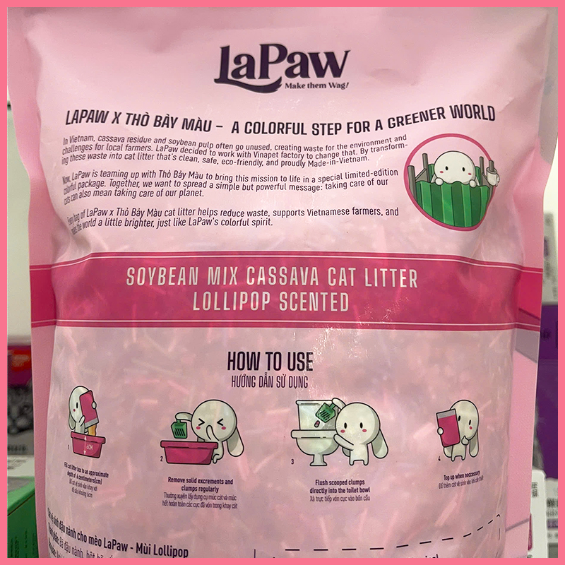 cat-dau-nanh-mix-cat-san-lapaw-t7m-5 Cát mèo đậu nành mix cát sắn Lapaw 5