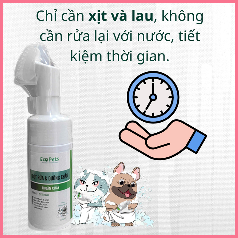 bot-duong-chan-ecopets-cho-meo-4 Bọt dưỡng chân Ecopets chó mèo 4