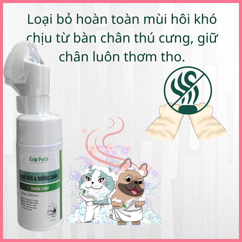 bot-duong-chan-ecopets-cho-meo-6 Bọt dưỡng chân Ecopets chó mèo 6