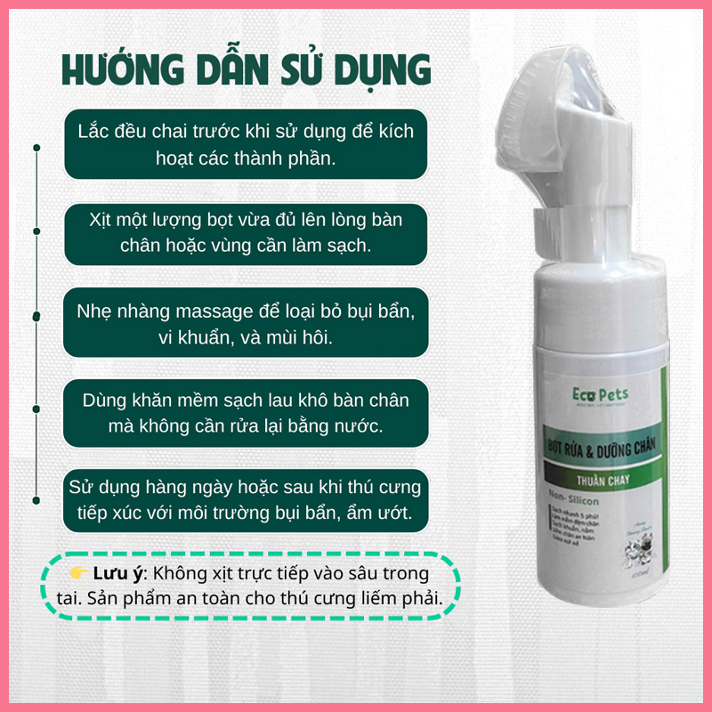 bot-duong-chan-ecopets-cho-meo-7 Bọt dưỡng chân Ecopets chó mèo 7
