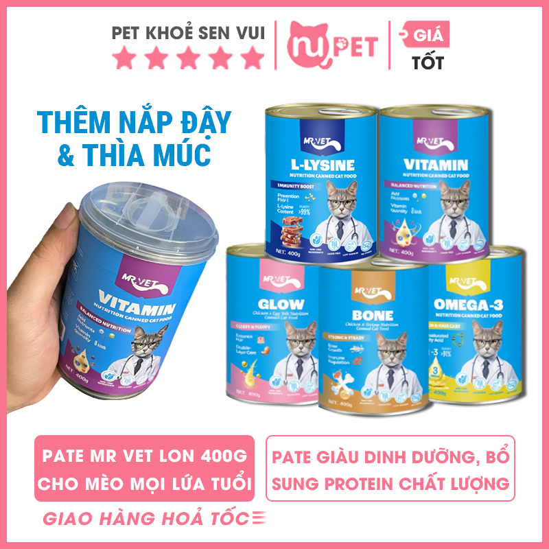 Pate cho mèo lớn 400g 14